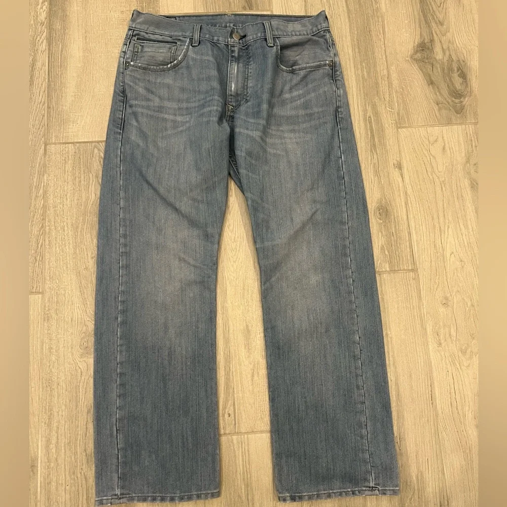 LEVIS Men Jeans 514 Straight Light Wash 34x30 - Picture 3 of 8